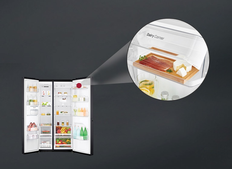 LG GC-B247SQUV 687 Ltr Dairy Corner