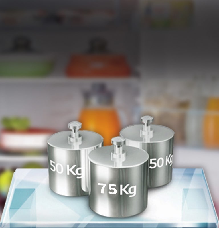 LG GL-B201ABED Spillproof toughened glass shelves