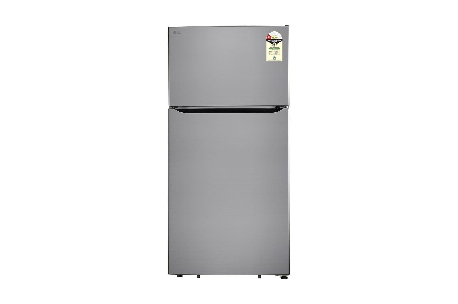 Front view of LG 674L Double Door Refrigerator with Smart Inverter Compressor and Multi-Air Flow, Shiny Steel Finish, 1 Star GLT6816ODPZ