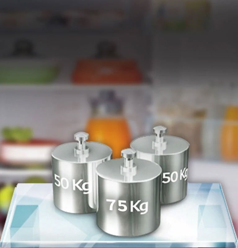 Refrigerator toughened glass shelves