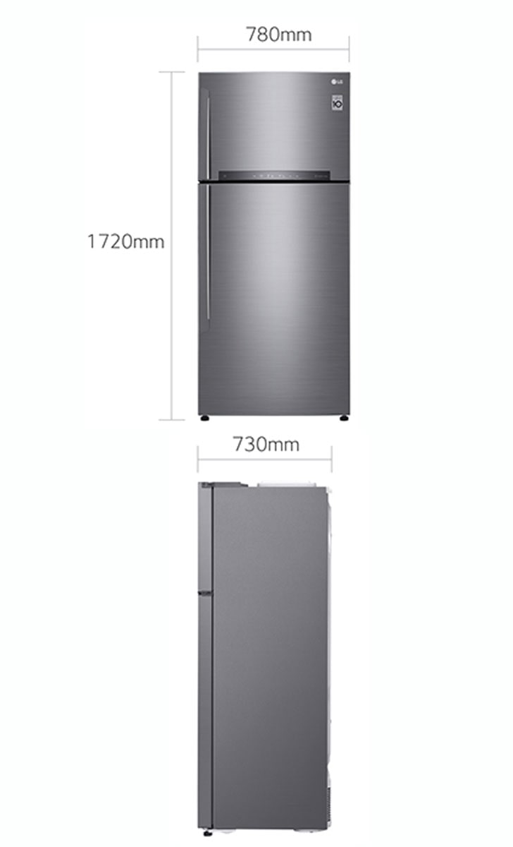 Full size double door cheap refrigerator