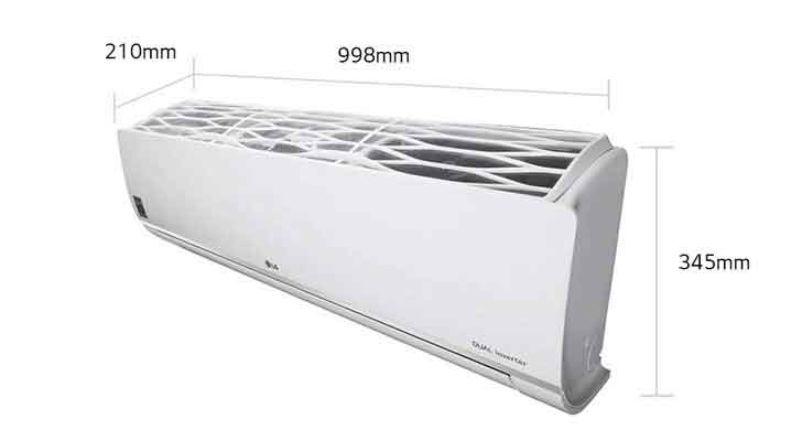 
  LG
  RS-H24VNXE air conditioner dimensions