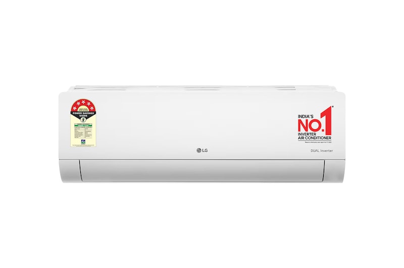 Front view of LG 5 Star (1.5) Split AC, Gold Fin+, Viraat Mode, Dual Inverter Compressor, AI Convertible 6-in-1, 5.0 kW, 2025 Model US-Q19BNZE