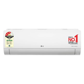 Front view of LG 3 Star (1.5) Split AC, Hot and Cold, Dual inverter Compressor, Super Convertible 5-in-1 Cooling, 5.2 kW, 2025 Model US-H19BNXE
