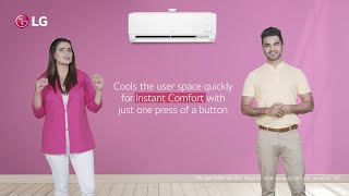 LG 3 Star (1.0), Split AC 4-in-1 with Anti Virus Protection, 2023 Model, RS-Q12ENXE