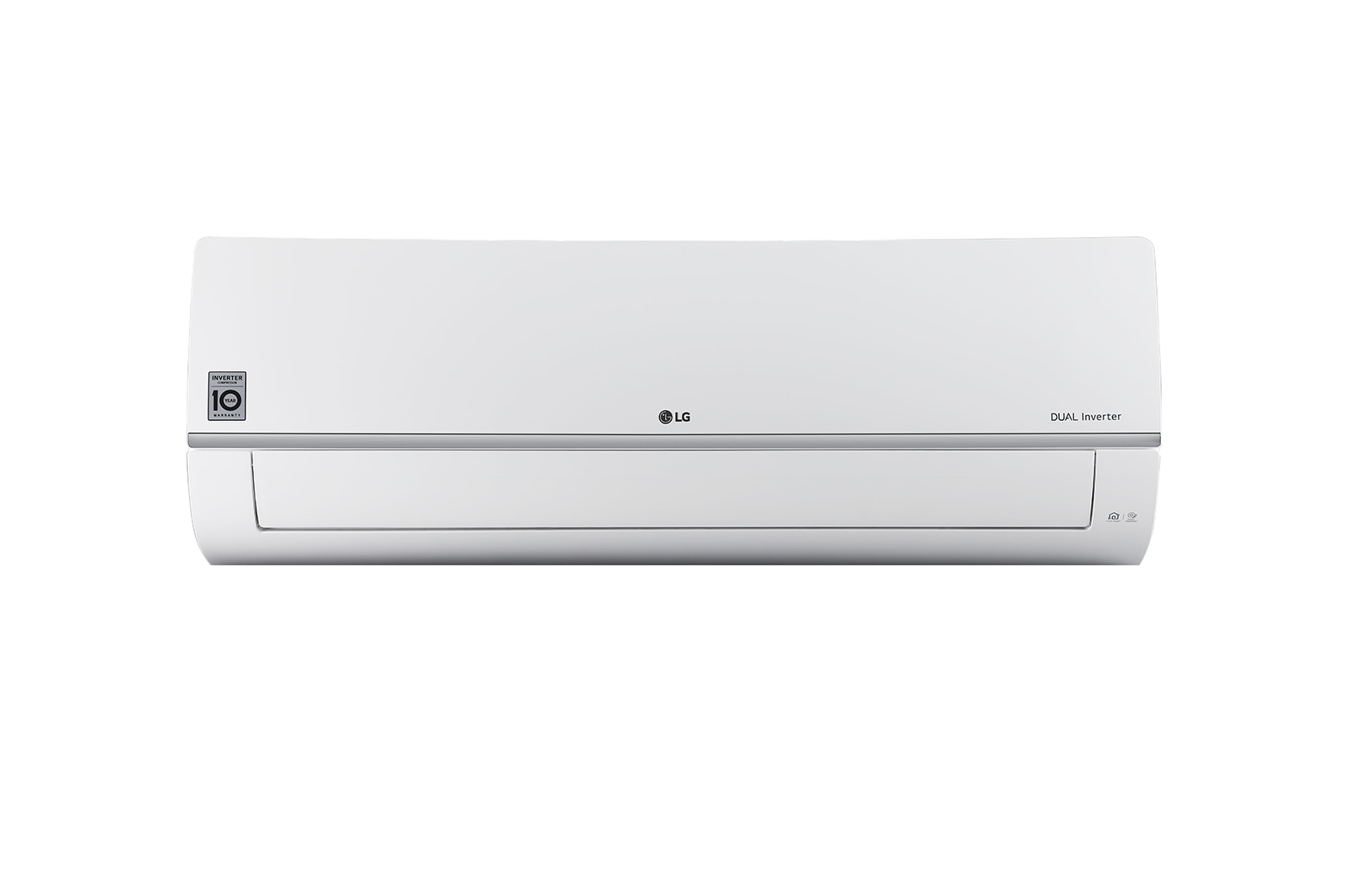 Front view of LG 5 Star (1.0), Split AC, AI+ Convertible 6-in-1, Wi-Fi, 2023 Model RS-Q14SWZE