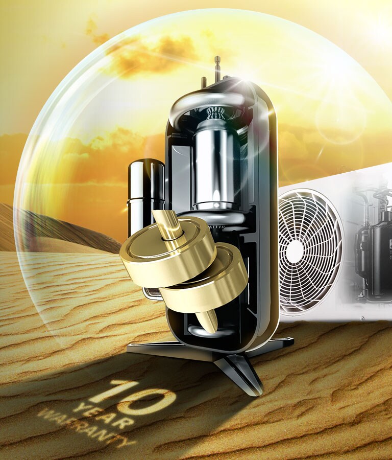 Double shop compressor ac