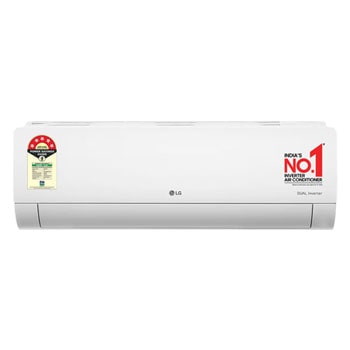 Front view of LG 5 Star (1.5) Split AC, Gold Fin+, Viraat Mode, Dual Inverter Compressor, AI Convertible 6-in-1, 5.0 kW, 2025 Model US-Q19BNZE3