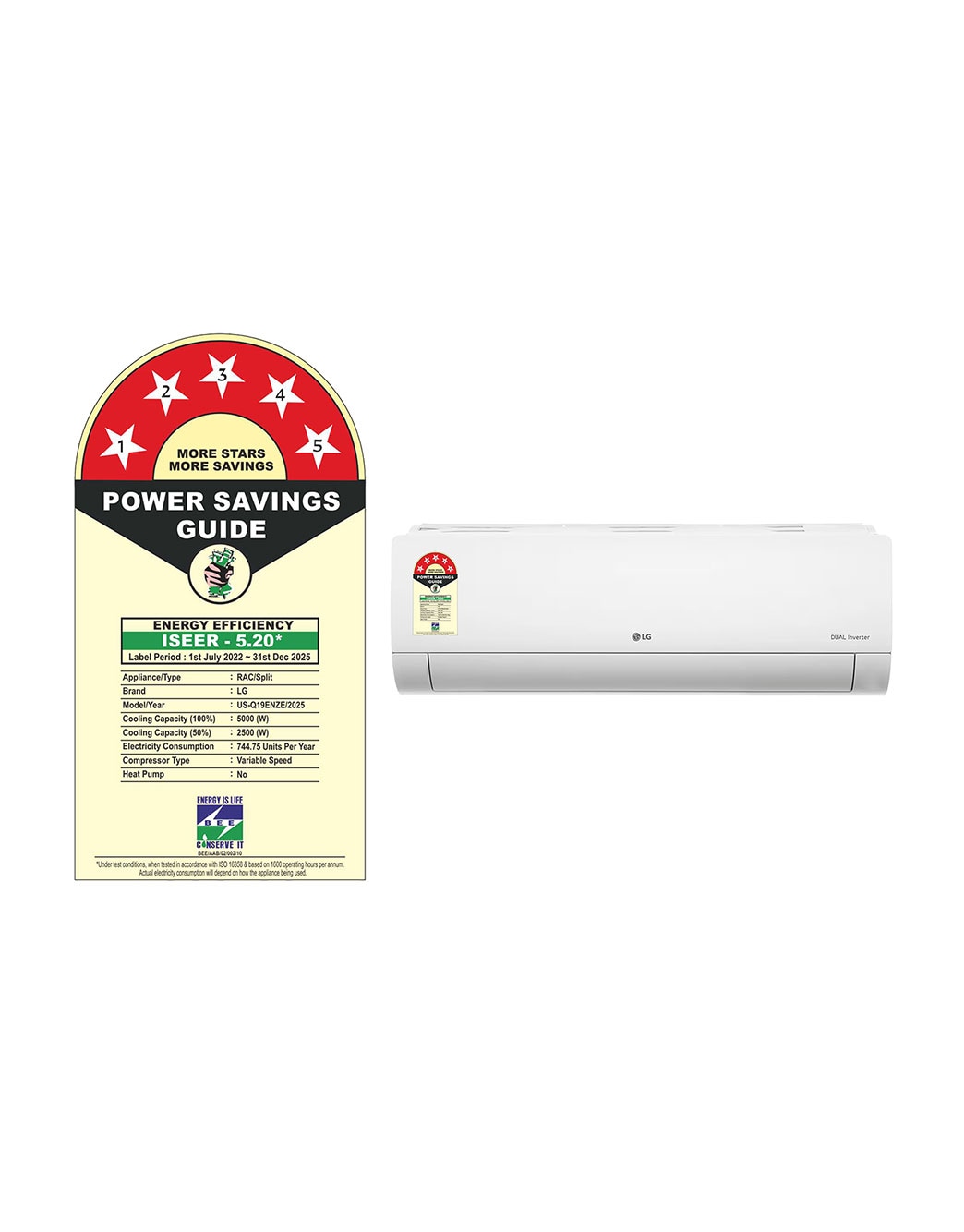5 Star AI Convertible 6-in-1 Split AC - US-Q19ENZE | LG India