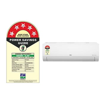 LG 5 Star (1.5) Split AC, AI Convertible 6-in-1 Cooling, Viraat Mode, Diet Mode+, Auto Clean, 5.0 kW, 2025 Model, US-Q19HNZE
