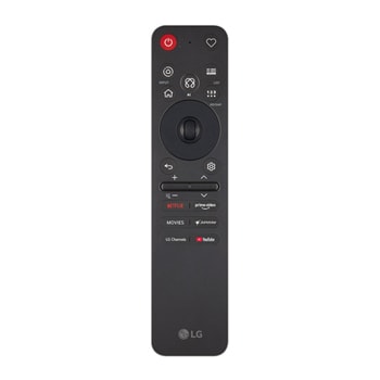 Front view of LG Magic Remote for Select 2026 LG Smart TV w/ AI ThinQ AKB30086808