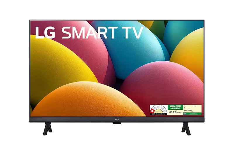 Front view of LG 80cm (32) Smart HD TV (LR686), α5 AI Processor Gen6, HDR10, HGiG Mode, Dynamic Tone Mapping 32LR686B6LA