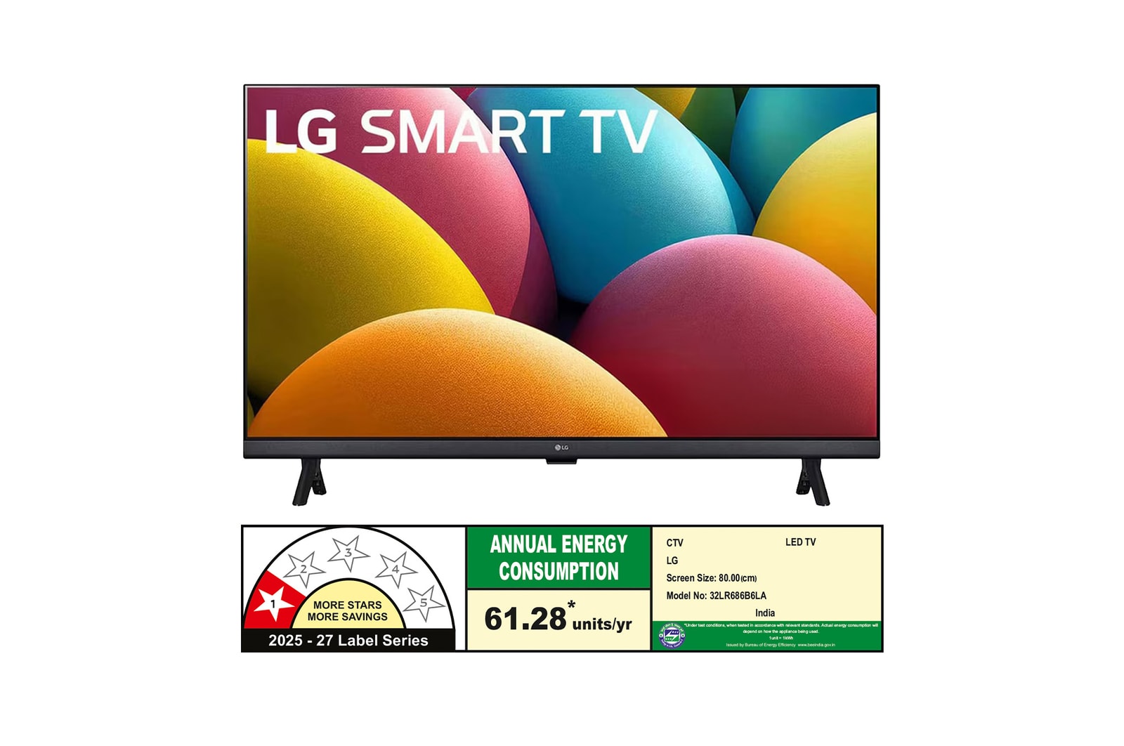 Front view of LG HD TV, LR60