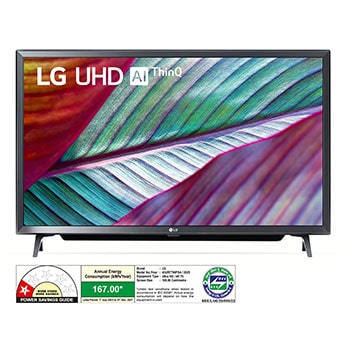 LG 43UR7790PSA 4K UHD TVs front view