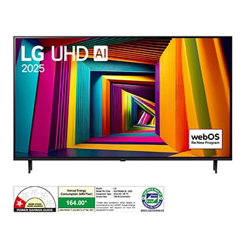 LG 43UT90406LB 4K UHD TVs front view