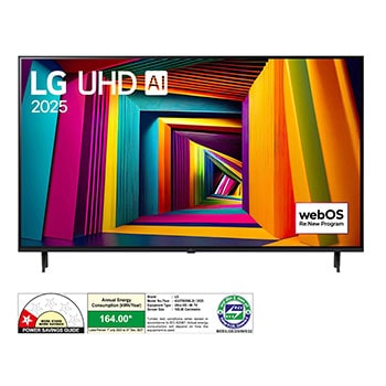 LG 43UT90506LB 4K UHD TVs front view