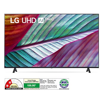 LG 50UR7550PSC 4K UHD TVs front view