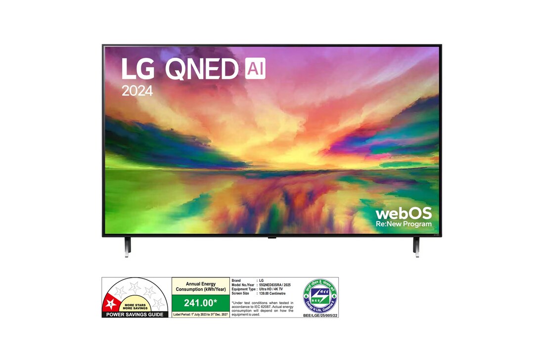 LG 55QNED83SRA QNED front view