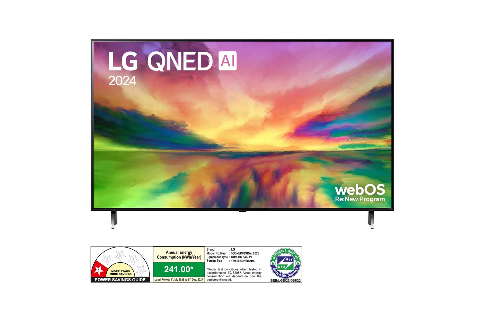 LG 55QNED83SRA QNED front view
