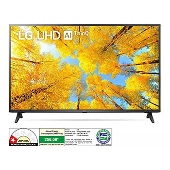 LG 55UQ7500PSF 4K UHD TVs front view