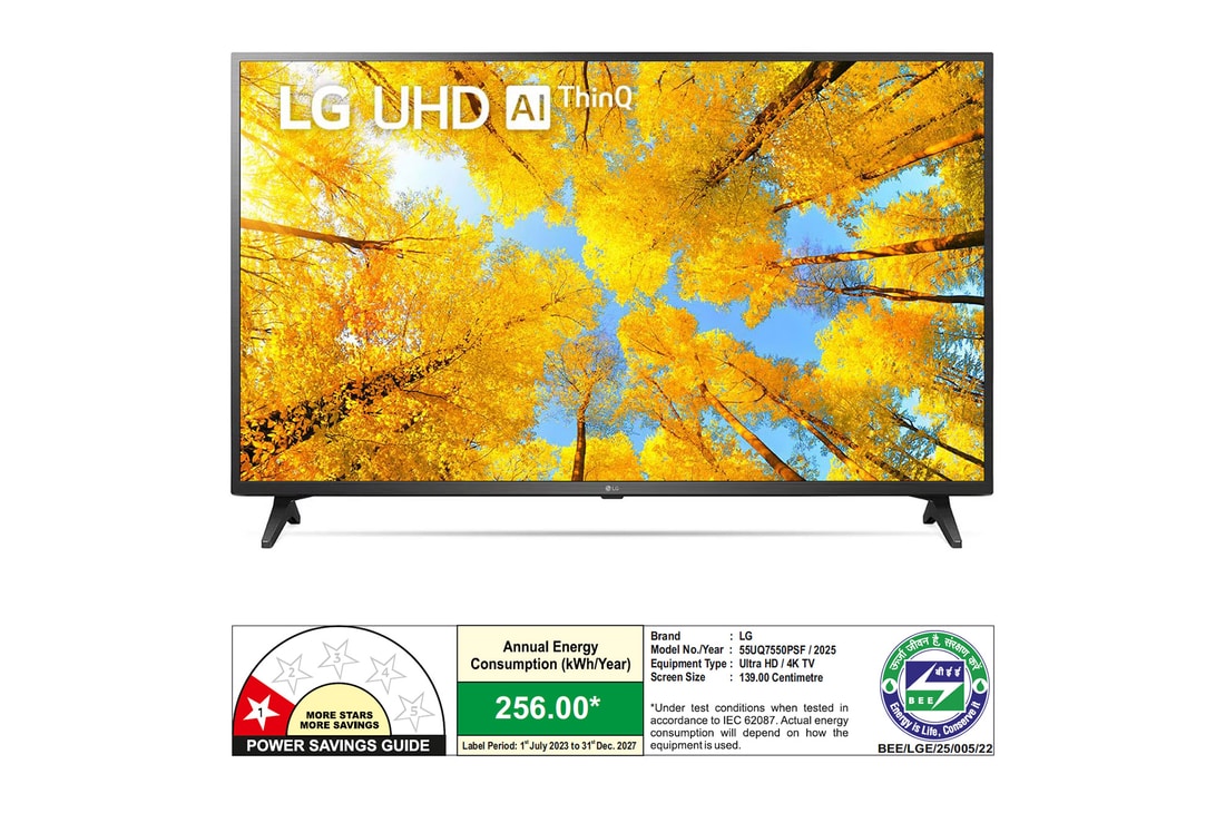 LG UHD AI ThinQ 55V型 テレビ LG UHD 80 Series 55 inch 4K TV w/ AI ThinQ® - 55UP8000PTB