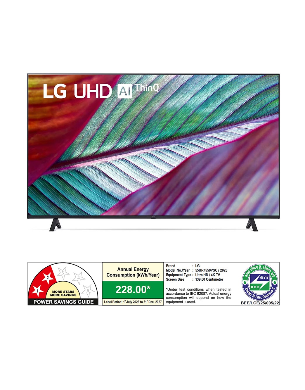 Buy 139 cm (55 inch) 4K Smart UHD TV - 55UR7550PSC | LG IN