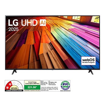 LG 55UT80406LA 4K UHD TVs front view