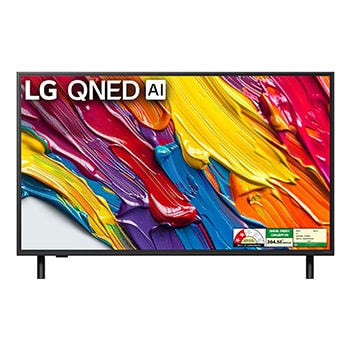 Front view of LG 139cm (55) QNED 8CA Smart TV with α7 AI Processor 4K Gen8, Filmmaker Mode with Dolby Atmos  55QNED8CA6A