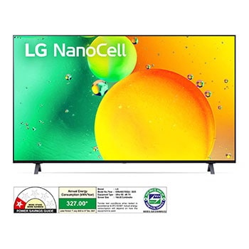 LG 65NANO75SQA NanoCell front view