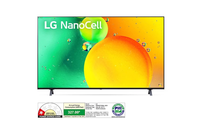 LG 65NANO75SQA NanoCell front view