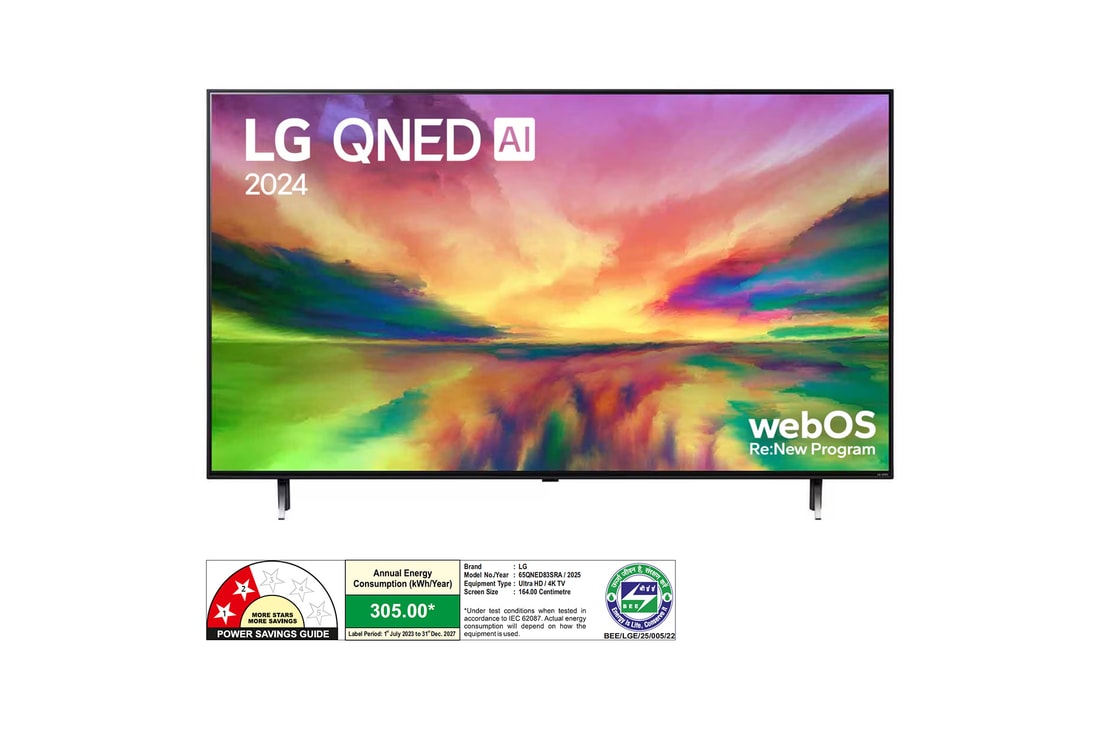 LG 65QNED83SRA QNED front view
