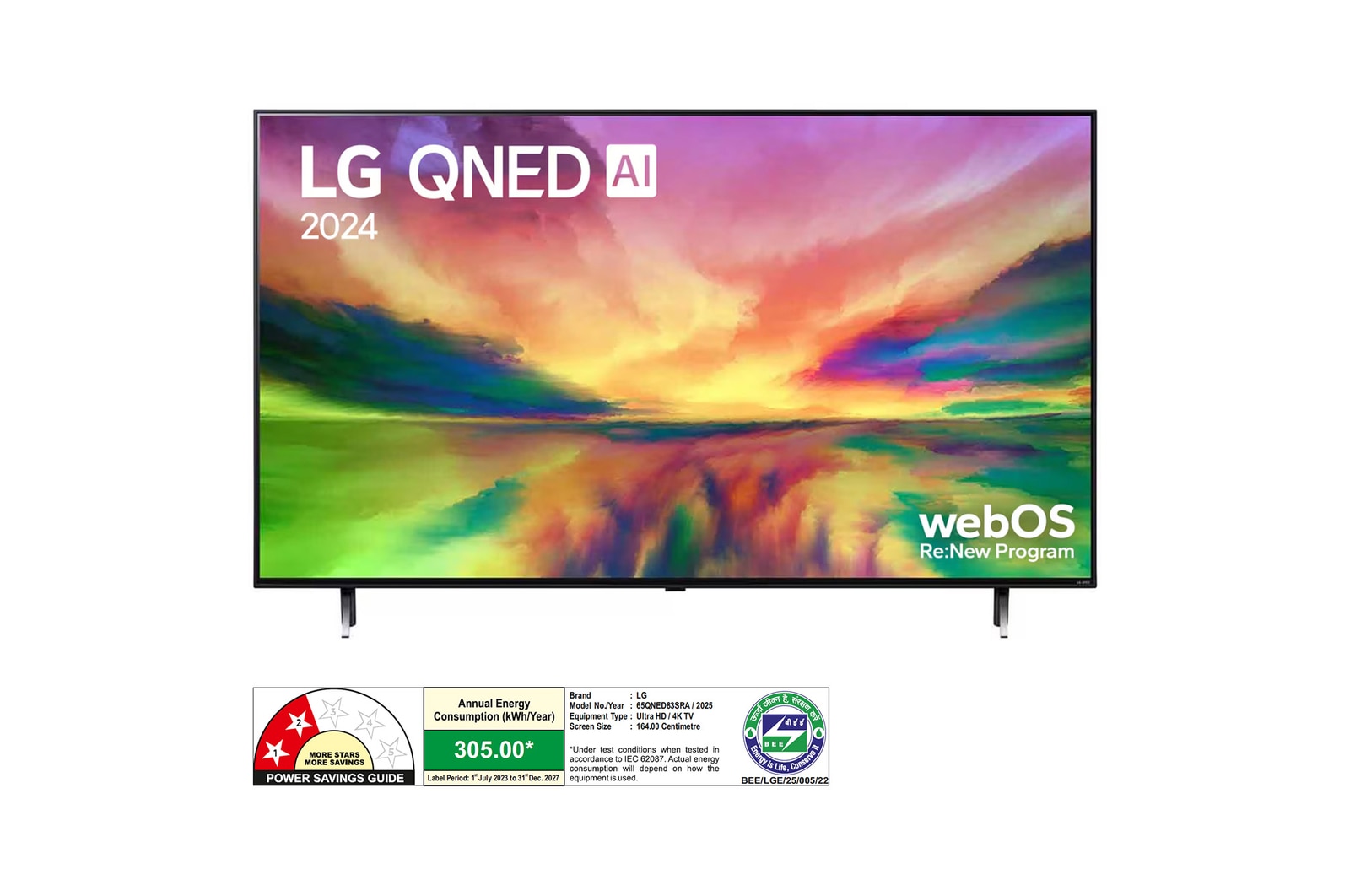 LG 65QNED83SRA QNED front view