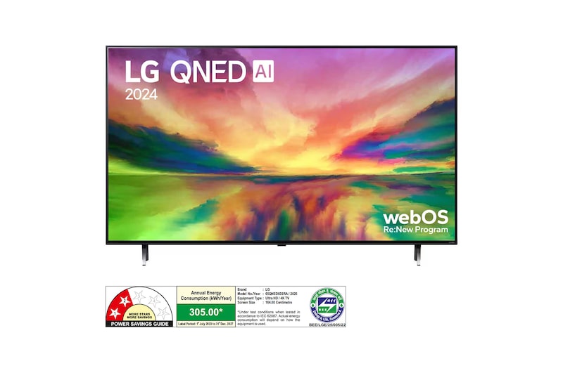 LG 65QNED83SRA QNED front view