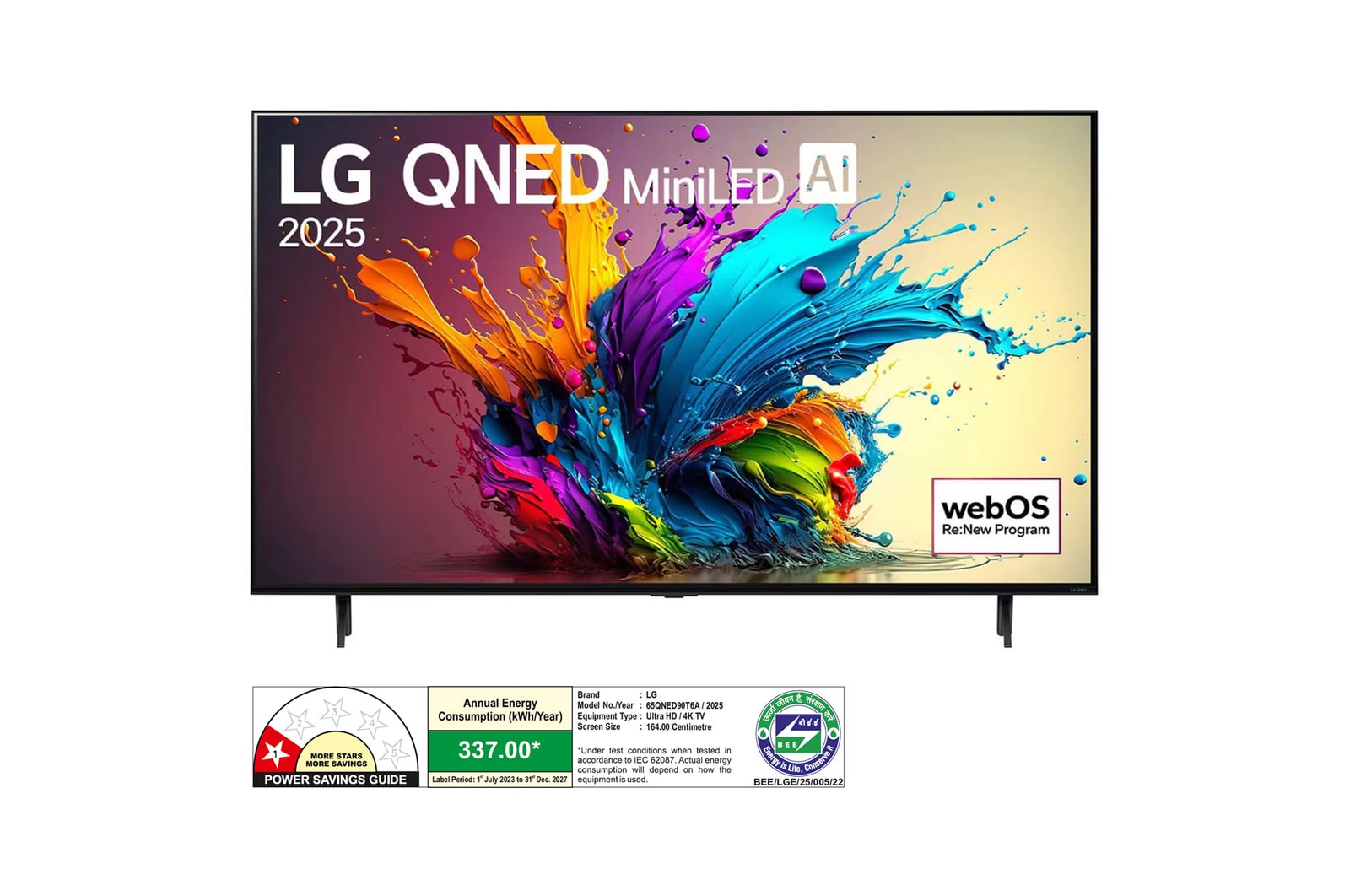 LG 65QNED90T6A QNED front view