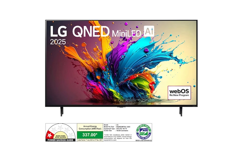 LG 65QNED90T6A QNED front view