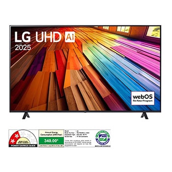 LG 70UT80406LA 4K UHD TVs front view