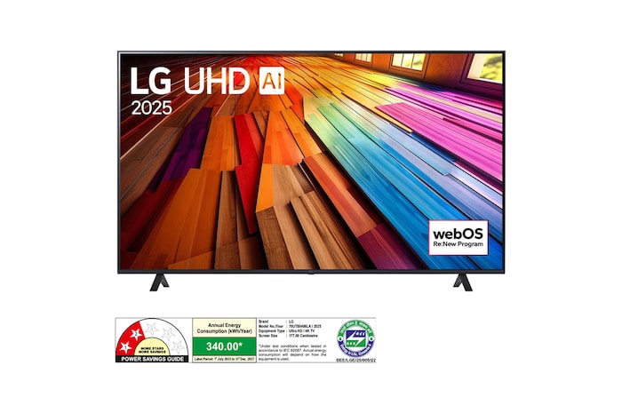 LG 70UT80406LA 4K UHD TVs front view