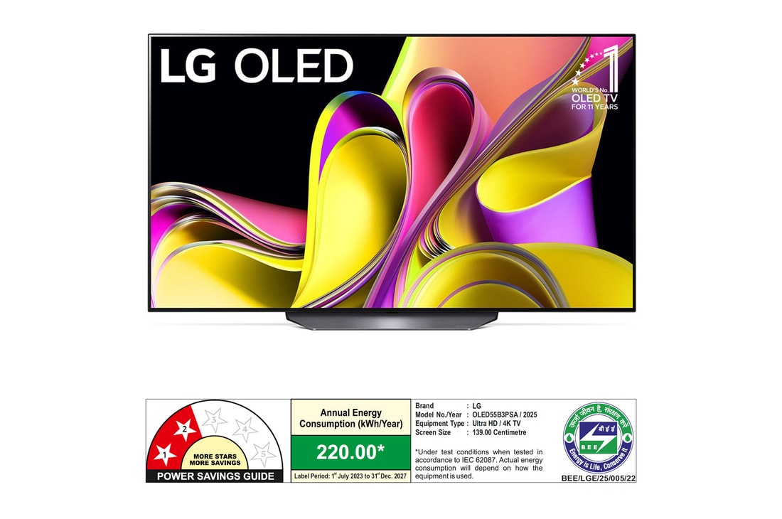 Buy 139cm (55 inch) Smart TV - OLED55B3PSA | LG IN