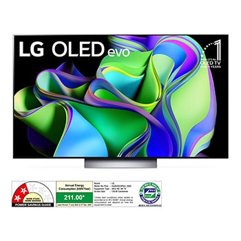 LG OLED55C3PSA OLED evo front view