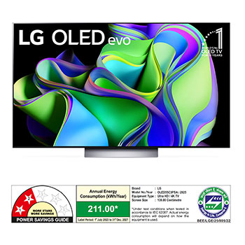 LG-OLED55C3PSA-Slightly-angled left-facing side view.