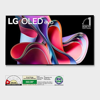 LG OLED65G3PSA OLED evo front view