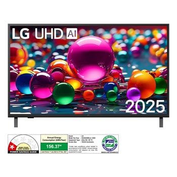 LG 43UA82506LA 4K UHD TVs front view