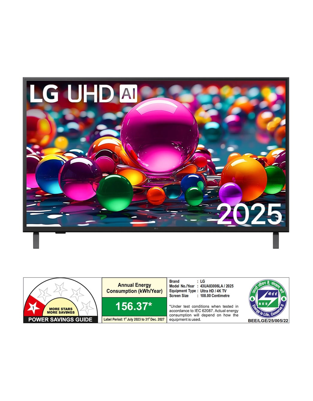 Buy LG 108 cm (43 inch) 4K Smart TV - 43UA83006LA | LG IN