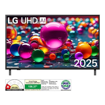 LG 43UA83006LA 4K UHD TVs front view