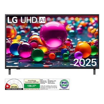 LG 43UA83506LA 4K UHD TVs front view