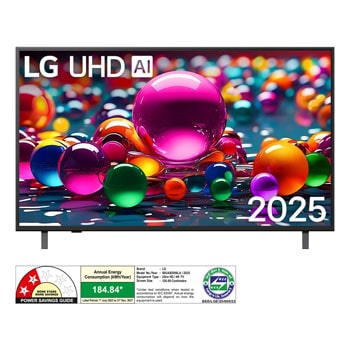 LG 50UA82006LA 4K UHD TVs front view