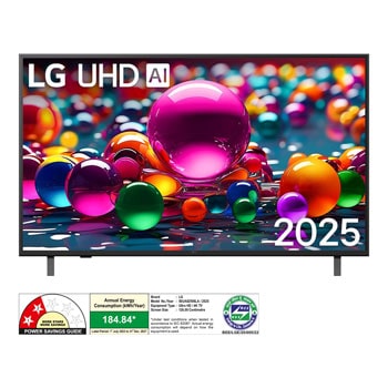 LG 50UA82506LA 4K UHD TVs front view