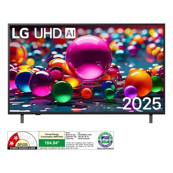 LG 50UA83006LA 4K UHD TVs front view