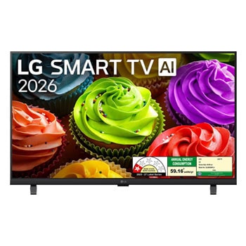 Front view of 81.28 cm (32) LG SMART TV AI 32LB650BPLA FHD with α5 Processor Gen9 and HDR10 Pro 2026 32LB650BPLA