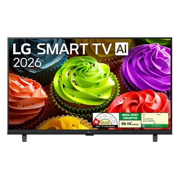 Front view of 81.28 cm (32) LG Full HD TV AI 32LB655BPLA FHD with α5 Processor Gen9, with HDR10 Pro 2026 32LB655BPLA